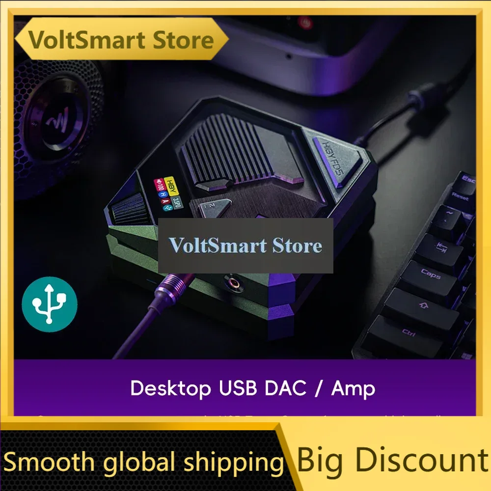 Dac Akm4493 Usb Dsd512 - VoltSHiby Fd5 Décodeur d'ampli casque sans