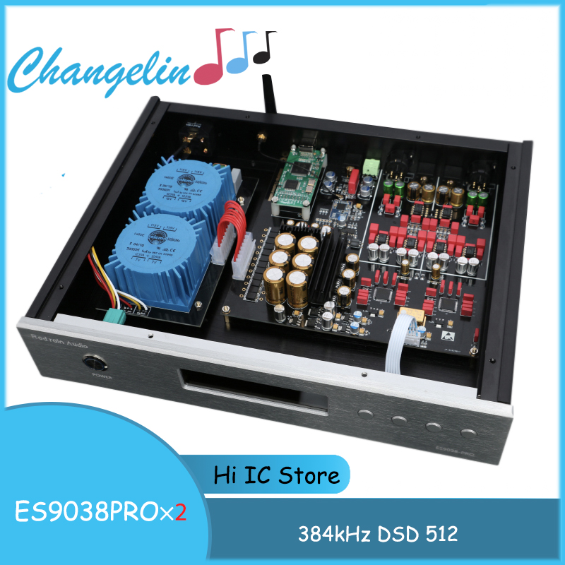 Dac Es9038Pro Usb - Double décodeur ES9038Pro, radiateur sans perte,