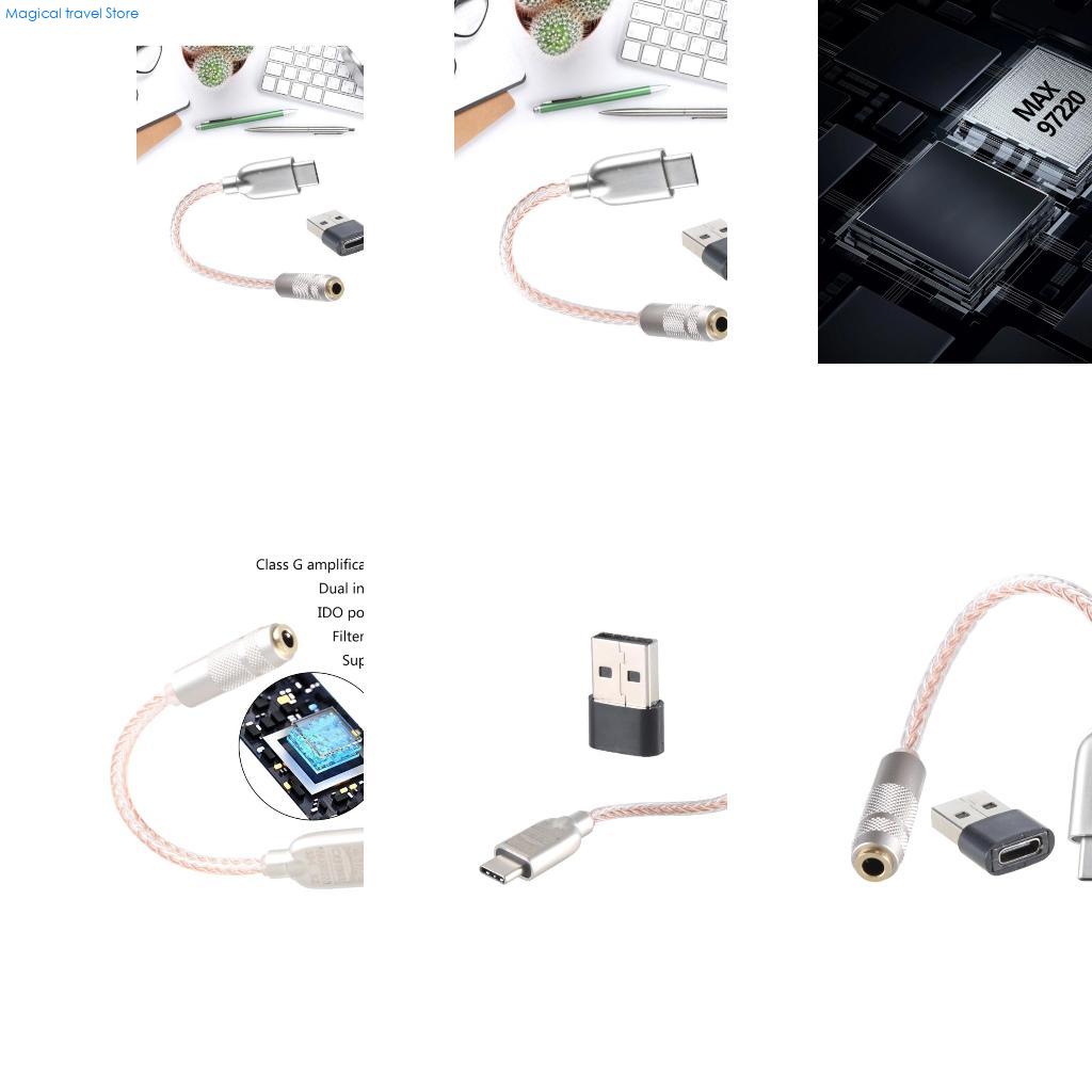 Portable Dac Dongle Usb C - Adaptateur 76HD USB C vers 3,5