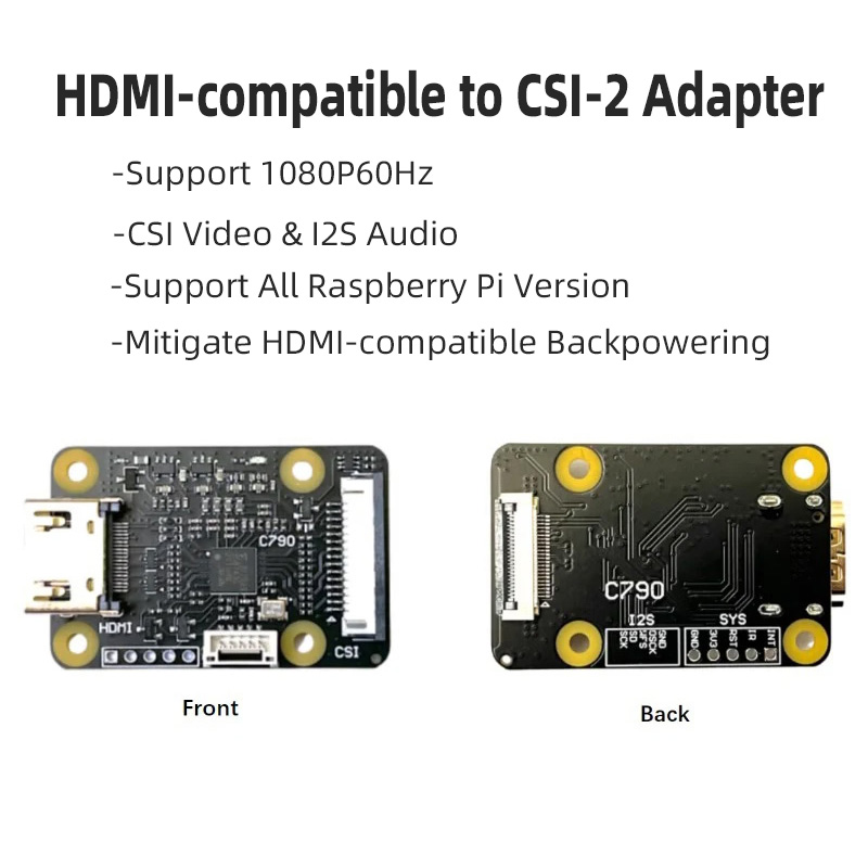 Dac I2S Hdmi Input - Adaptateur C790 1080P 60Hz compatible HDMI