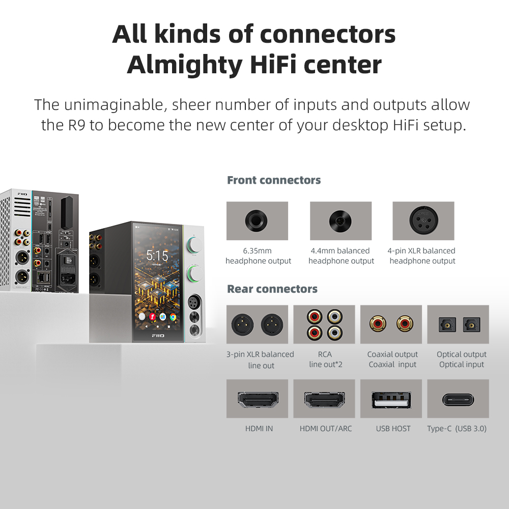FiiO R9 Android médias streame - Dac Streamer Network Player avis et prix