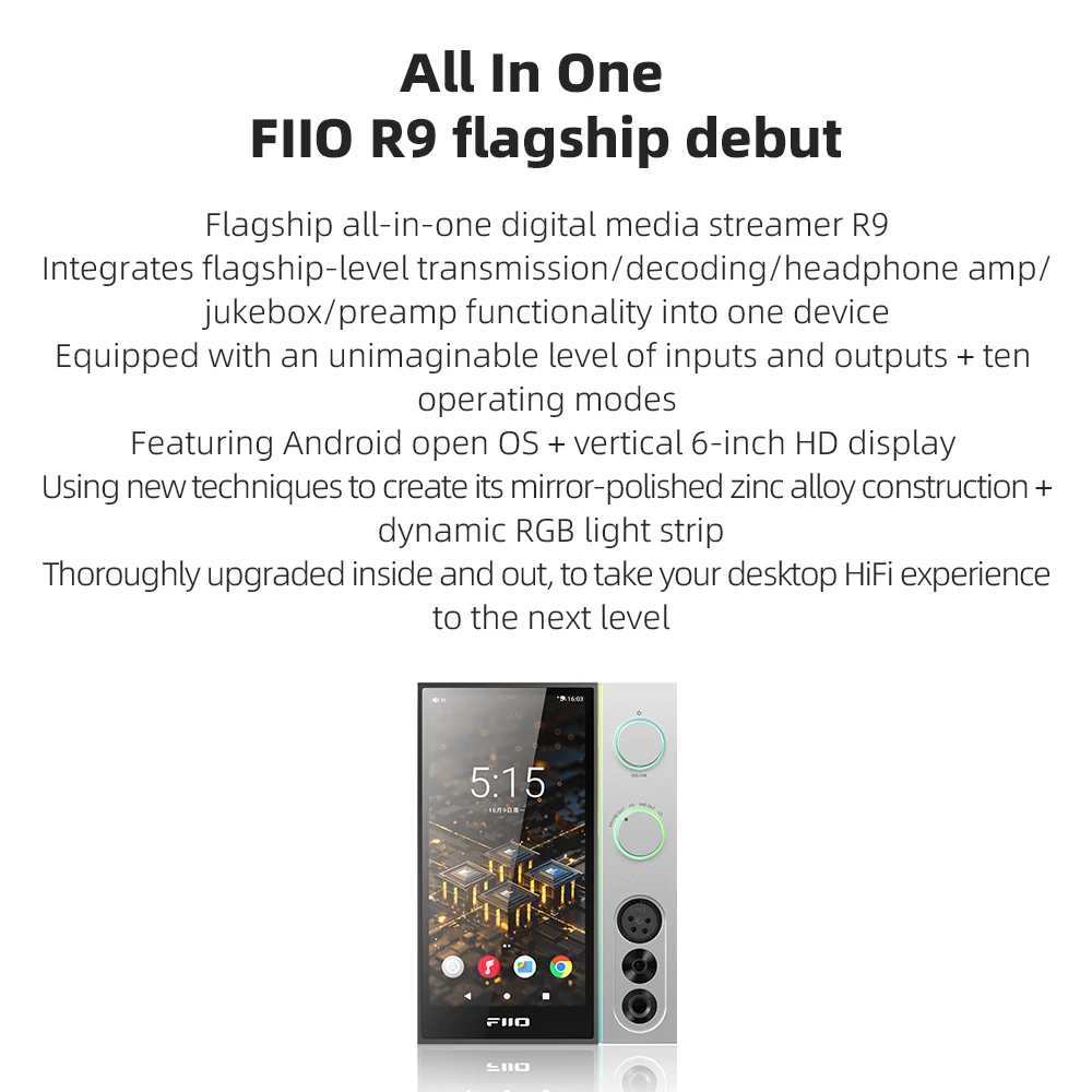 FiiO-Lecteur réseau streamer m - Dac Streamer Network Player avis et prix