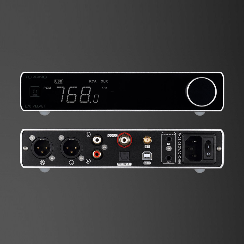 TOPPING E70 velours AK4499EX d - Dac Usb Coaxial Optical Bluetooth avis et prix