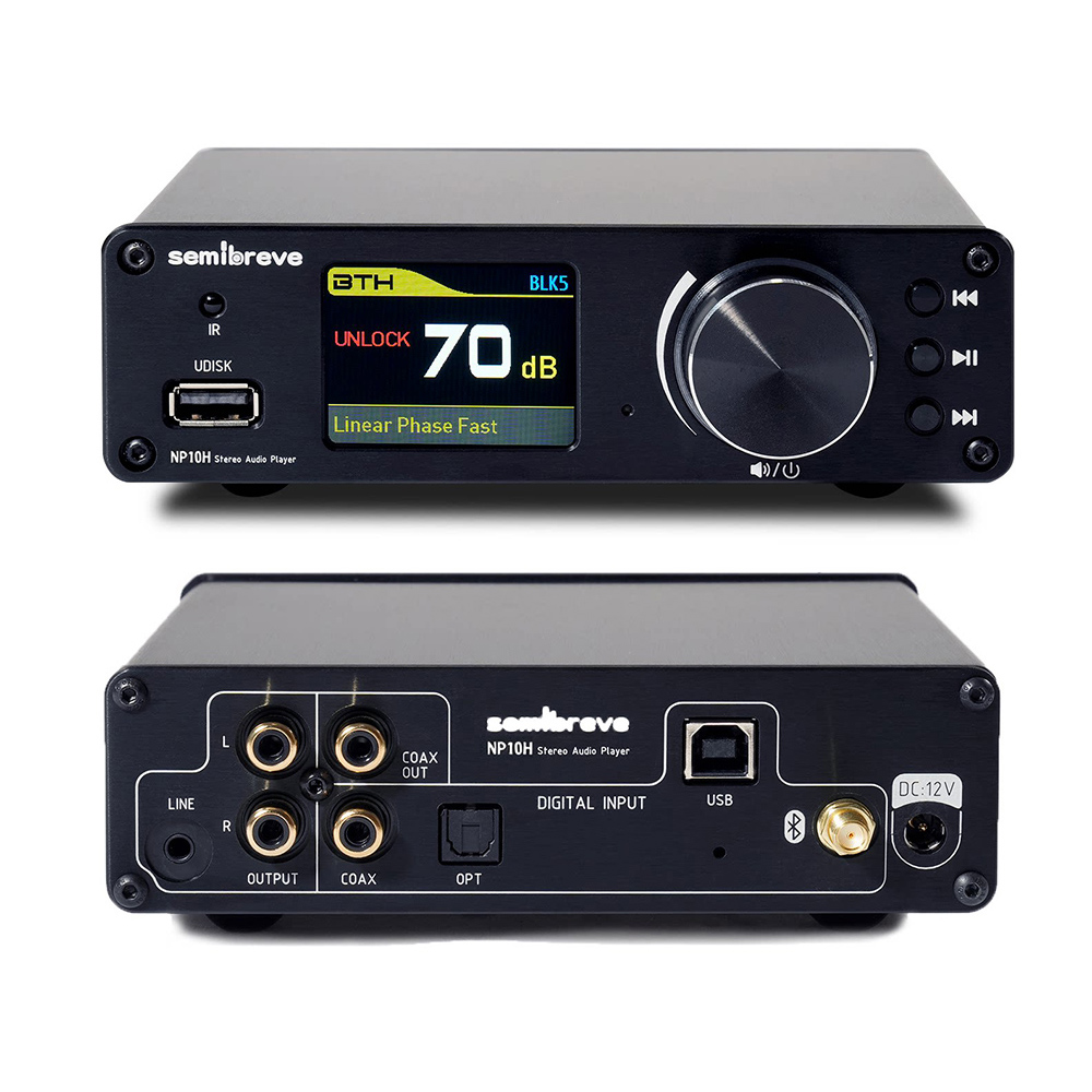 Lecteur audio numérique avec d - Dac Usb Coaxial Optical Bluetooth avis et prix