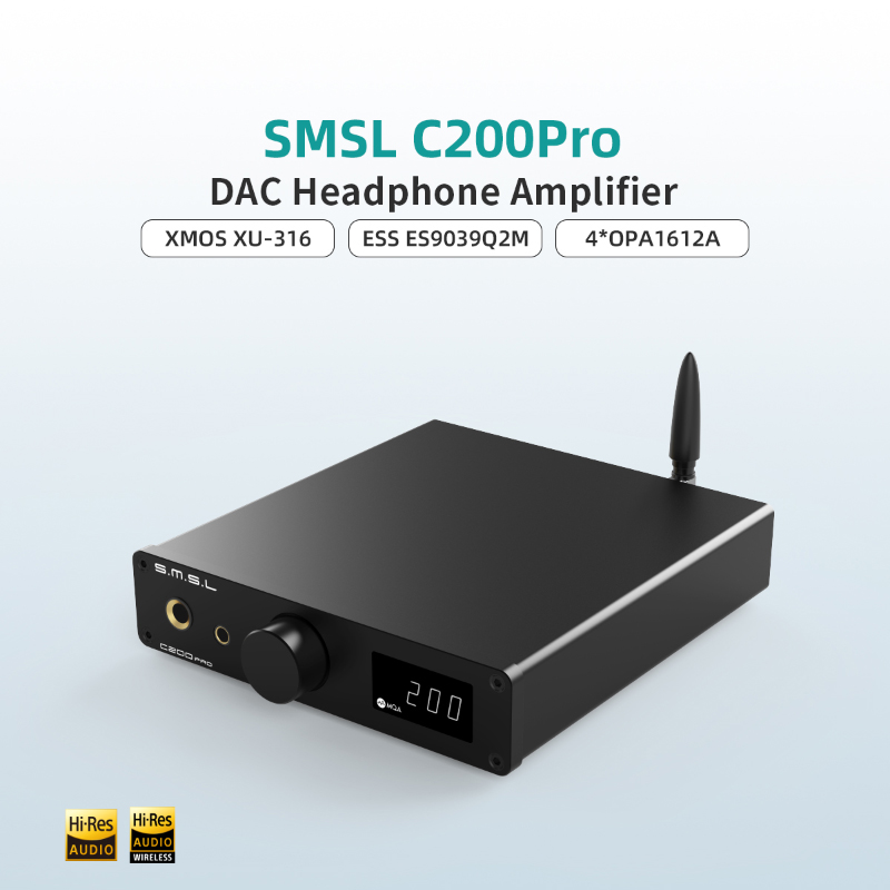 SMSL C200 PRO MQA LDAC DSD512  - Dac With Headphone Amp Balanced avis et prix