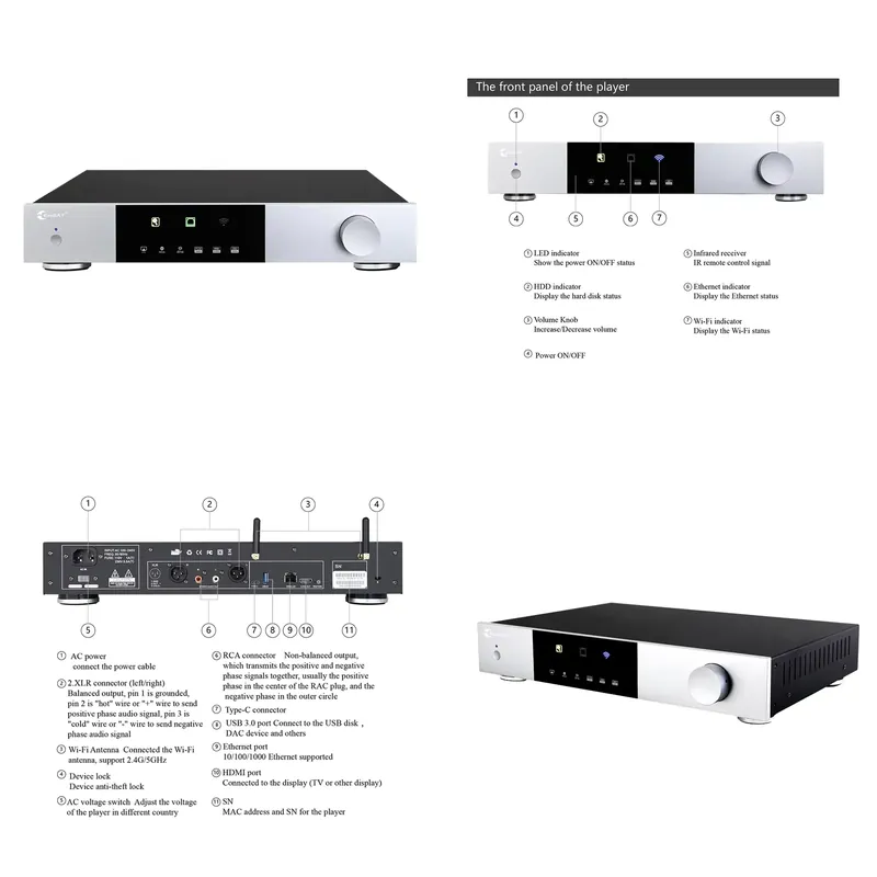 Lecteur audio numérique haut d - Dac Streamer Network Player avis et prix
