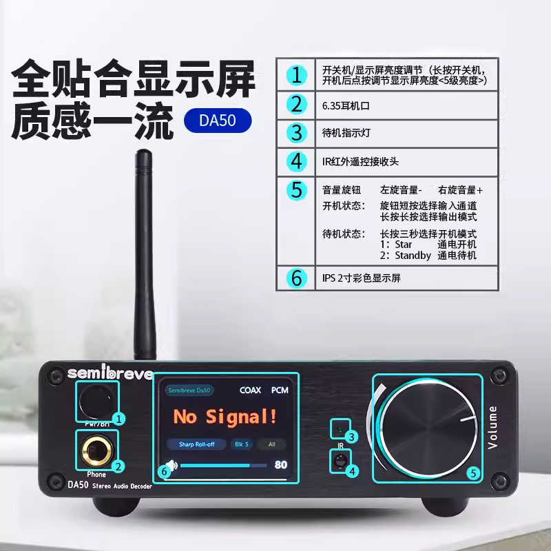 Semibreve DA50 AKM puce DAC ph - Ak4499 Dac Decoder avis et prix