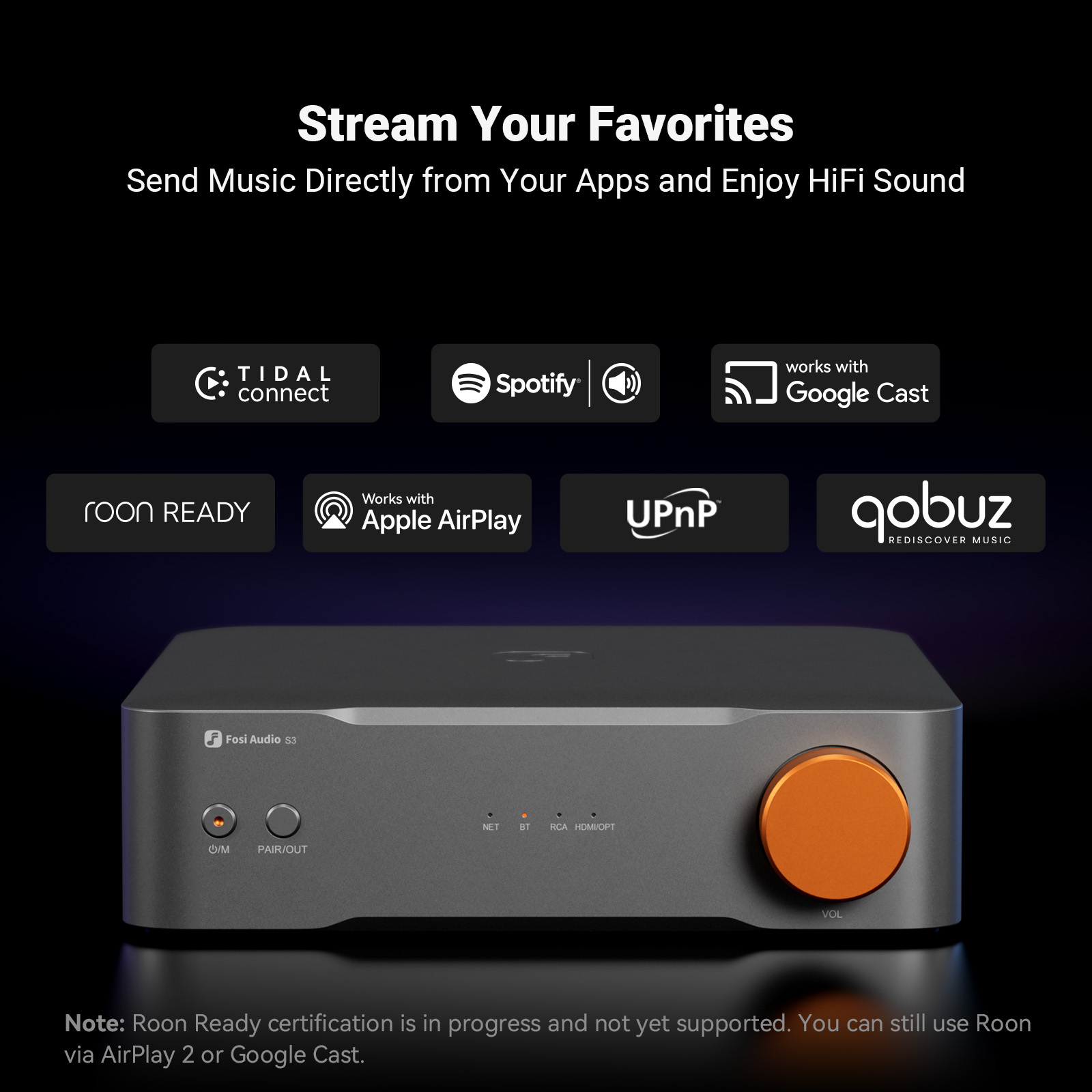 Fosi Audio S3 HiFi Music Strea - Dac Streamer Network Player avis et prix