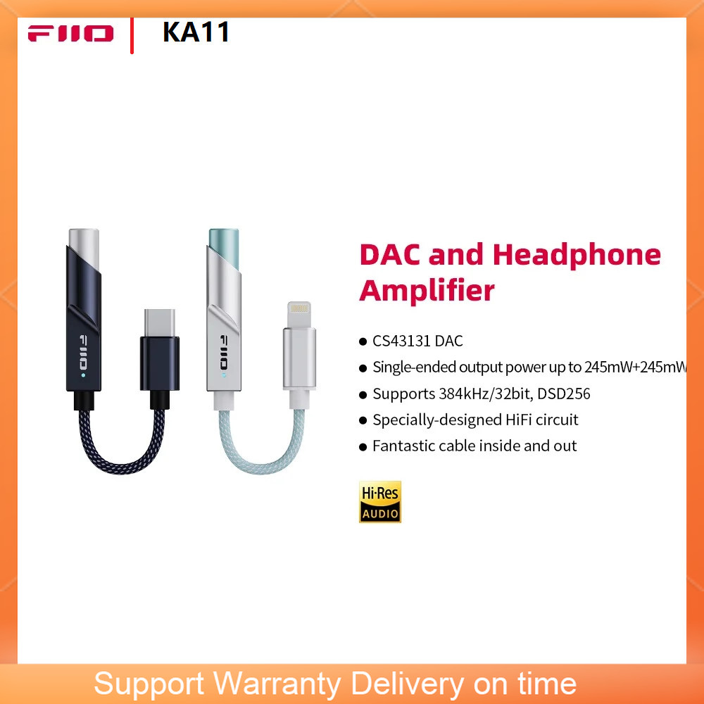 FiiO JadeAudio KA11 USB DAC AM - Portable Dac Dongle Usb C avis et prix
