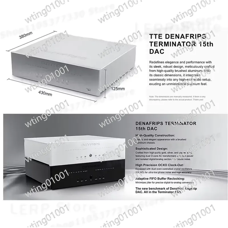 DENAFRIPS TERMINATOR 15TH R2R  - R2R Dac Balanced Xlr avis et prix