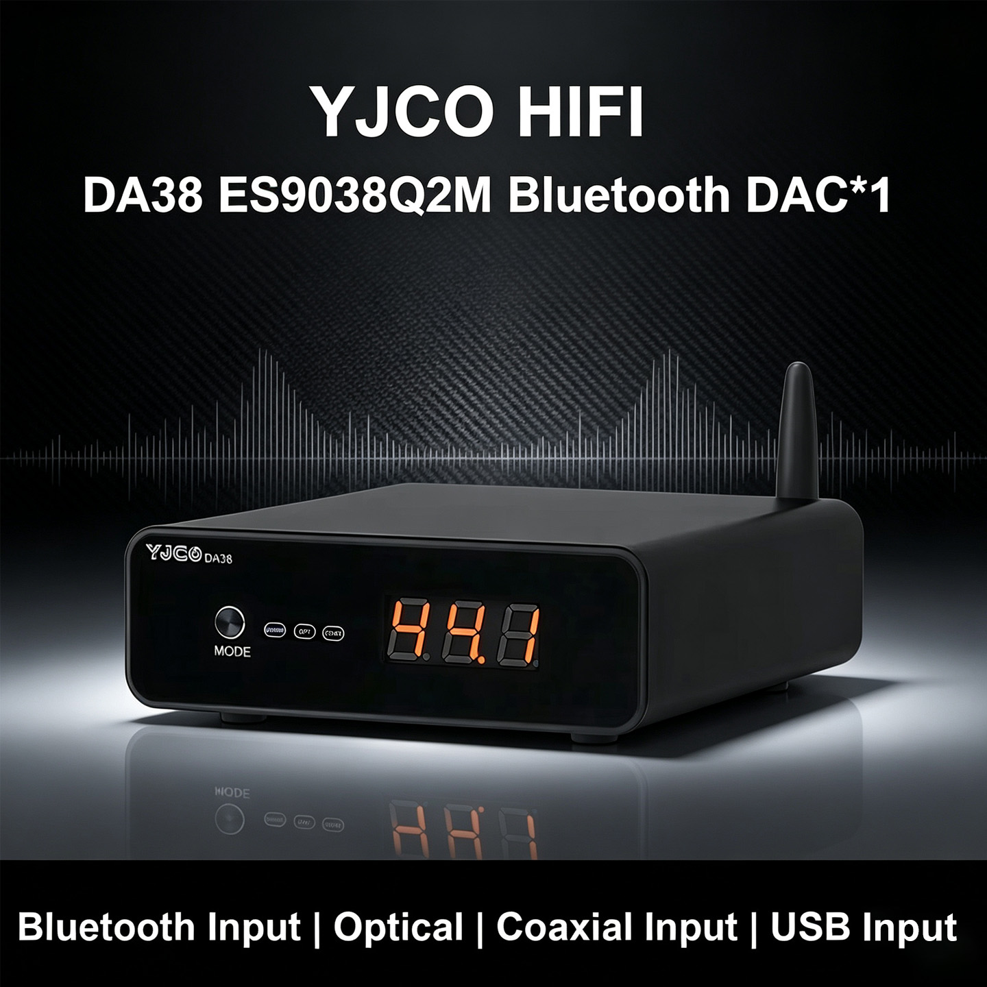 YJCO DAC HiFi ES9038Q2M, récep - Dac Usb Coaxial Optical Bluetooth avis et prix