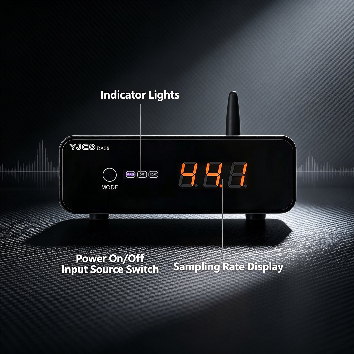 YJCO DAC HiFi ES9038Q2M, récep - Dac Usb Coaxial Optical Bluetooth avis et prix
