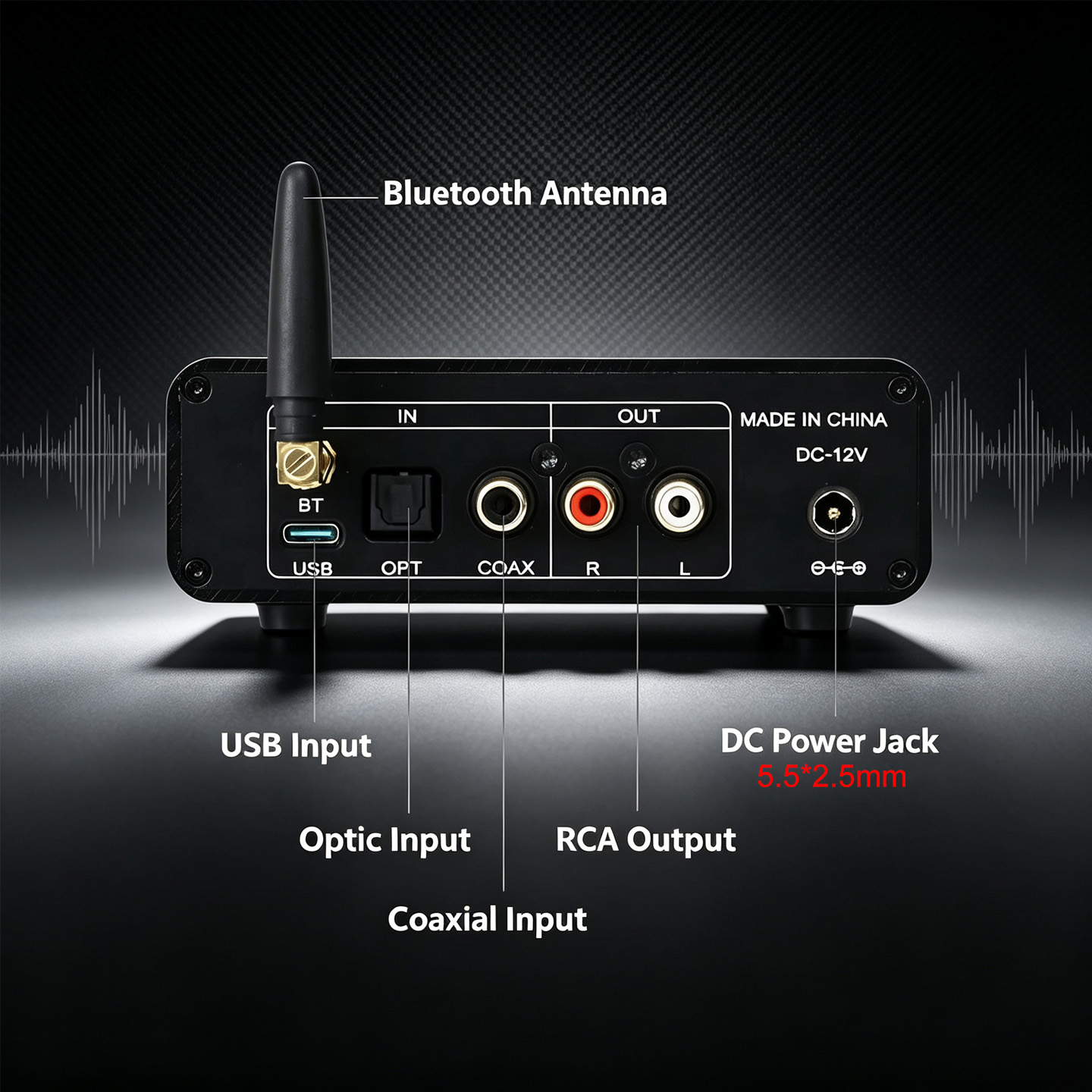 YJCO DAC HiFi ES9038Q2M, récep - Dac Usb Coaxial Optical Bluetooth avis et prix